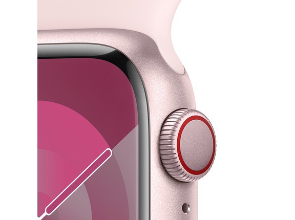 Apple Watch Series 9 GPS + Cellular 41mm Viền nhôm Dây cao su cỡ S/M